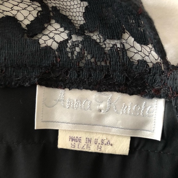 Beautiful black satin and lace blouse - Picture 7 of 7